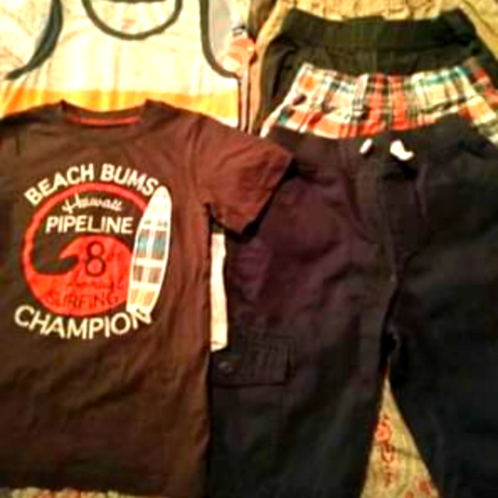 Size 6/7 boys summer outfit lot